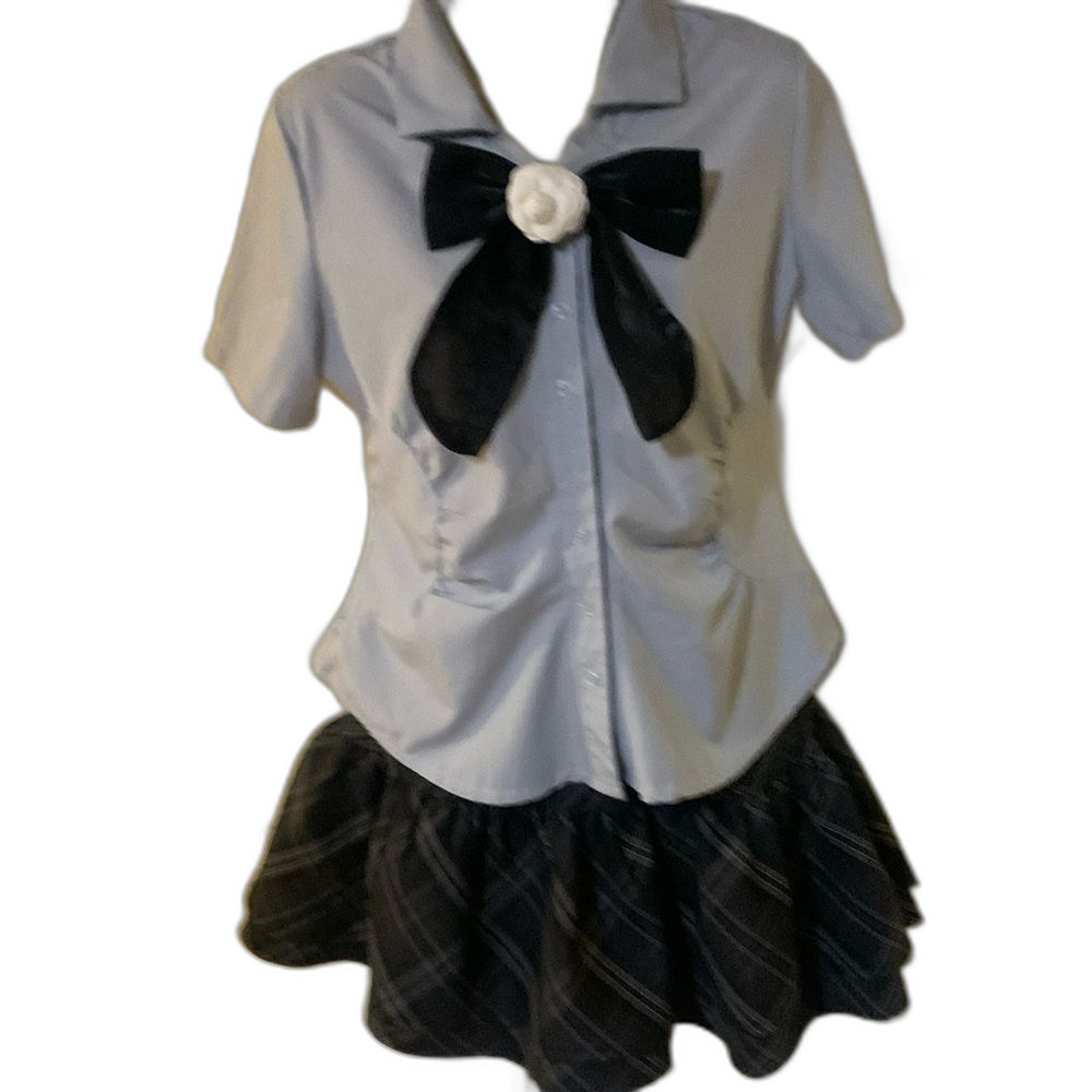 Cute Skirt And Top With Bow Tie!!!!!